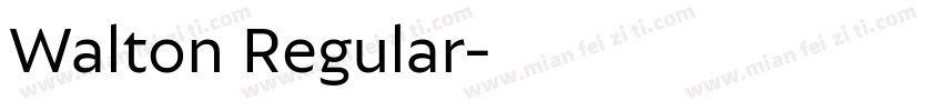 Walton Regular字体转换